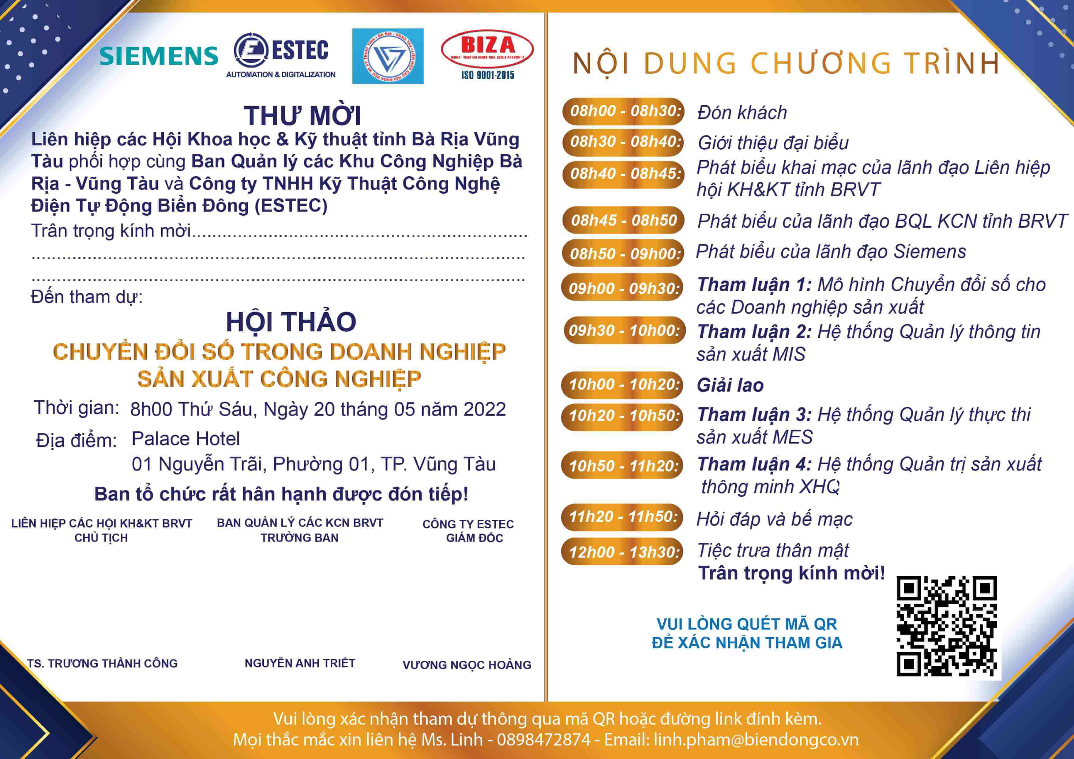 HỘI THẢO "CHUYỂN ĐỔI SỐ TRONG CÁC DOANH NGHIỆP SẢN XUẤT CÔNG NGHIỆP"